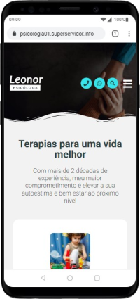 Modelo de site para psicólogos e consultórios de psicoterapia, psicologia ou terapias