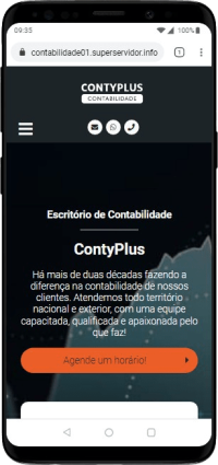 Modelo de site para escritórios de contabilidade, contadores e empresas contábeis