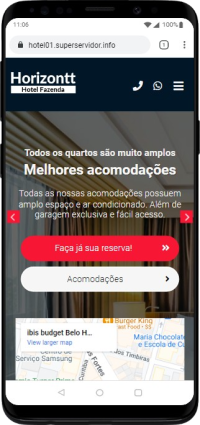 Modelo de Site para seu hotel, motel ou pousada