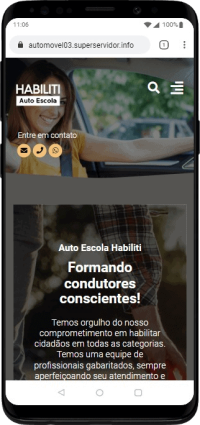 Modelo de Site para Autoescola